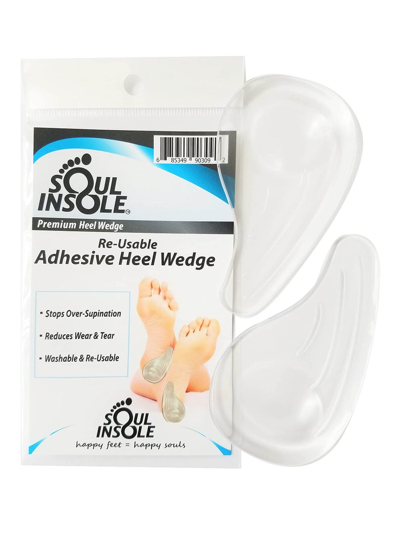 Soul Insole Heel Wedge for Over-Supination/Over-Pronation Re-Usable Adhesive Soul Insole - Image 2